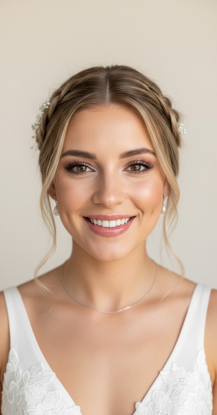 After Boho Wedding Updo